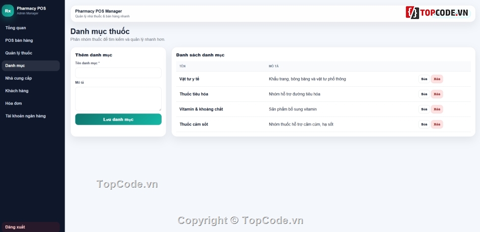 Website quản lý,quản lý nhà thuốc,nhà thuốc